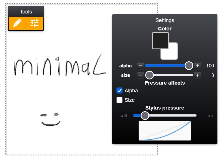Screenshot of drawr screenshot of canvas